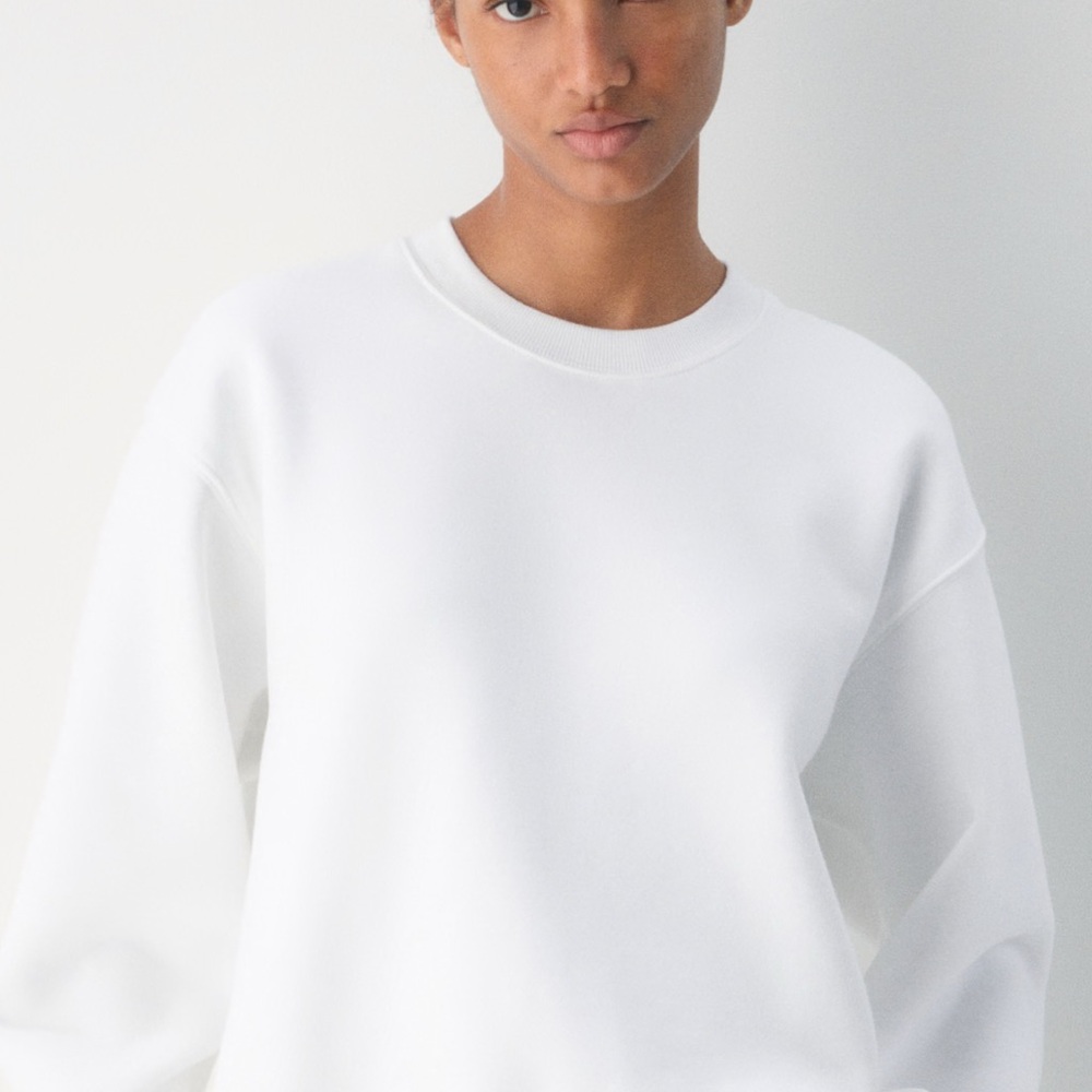 Aritizia White Crewneck Sweatshirt